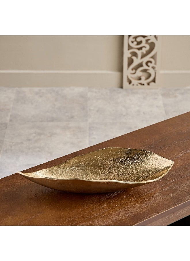 Arizona Aluminium Twisty Bowl - 44x12.5x8.3 cm