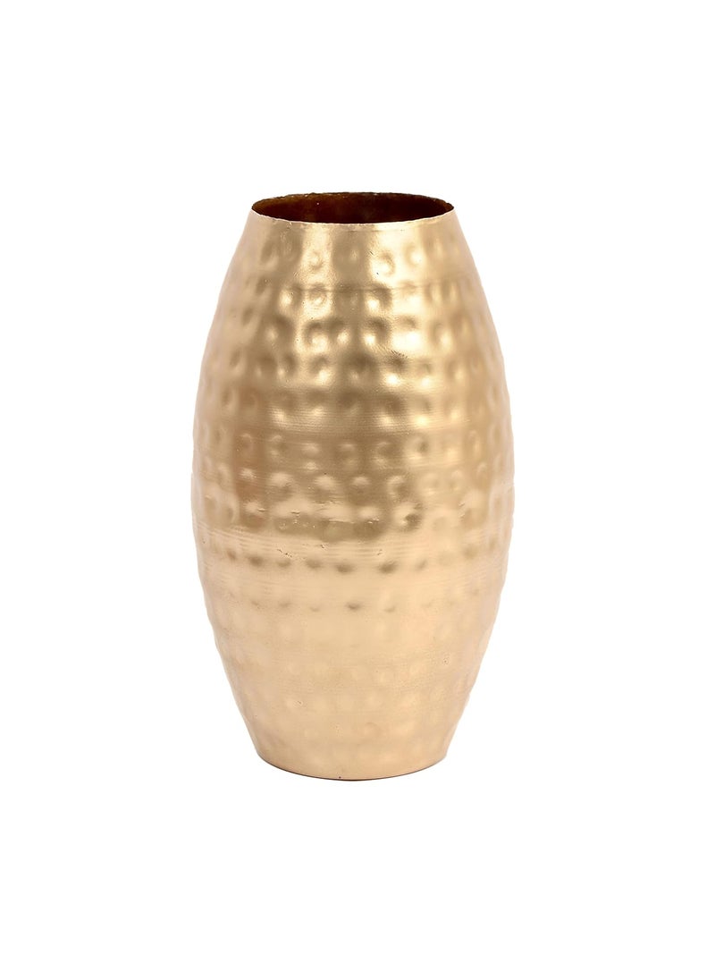 Skywalk Hand Crafted Metal Flower Vase for Home Decoration - 8 Inch