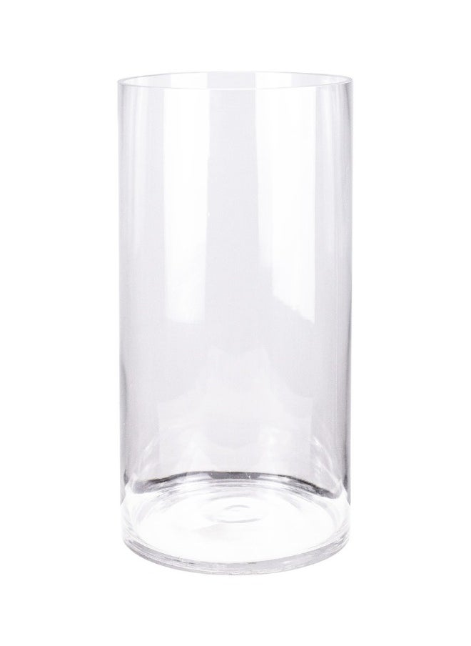 Clear Glass Cylinder Vase – D20cm x H40cm Elegant Transparent Flower Vase for Home, Office & Event Décor – Ideal for Floral Arrangements, Weddings & Centerpieces