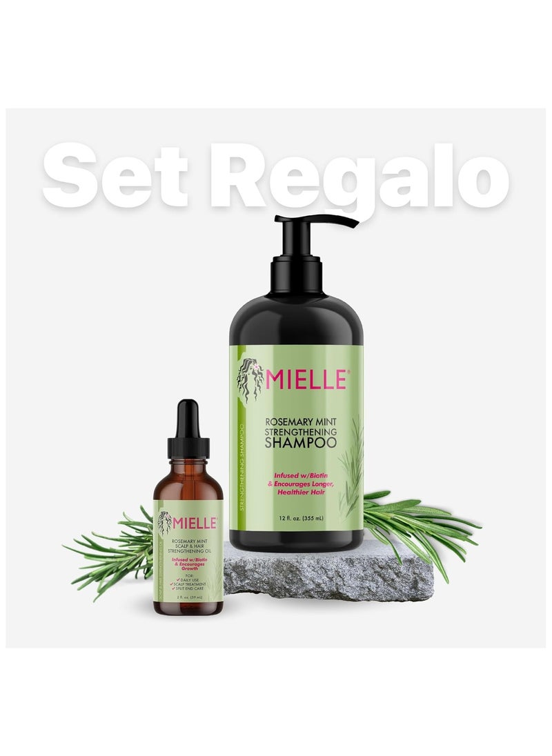 Mielle Organics Mielle/Rosemary Mint Strengthening/Shampoo/Scalp & Hair Strengthening Oil/Deal/Gift Set