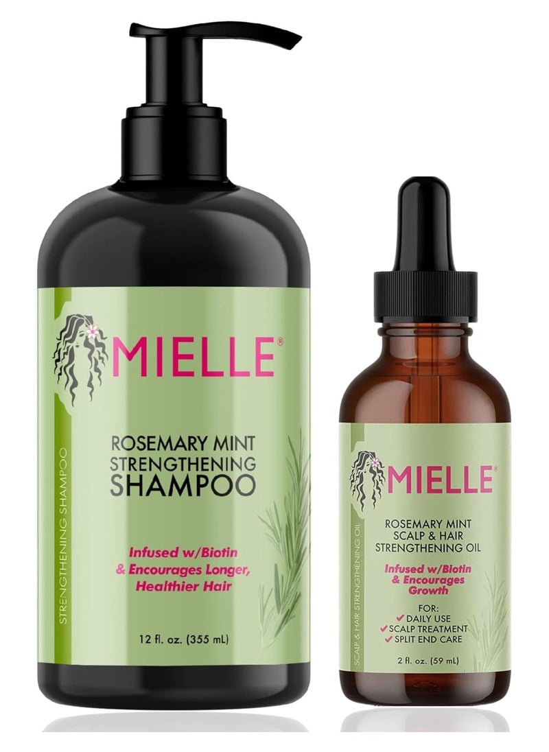 Mielle Organics Mielle/Rosemary Mint Strengthening/Shampoo/Scalp & Hair Strengthening Oil/Deal/Gift Set