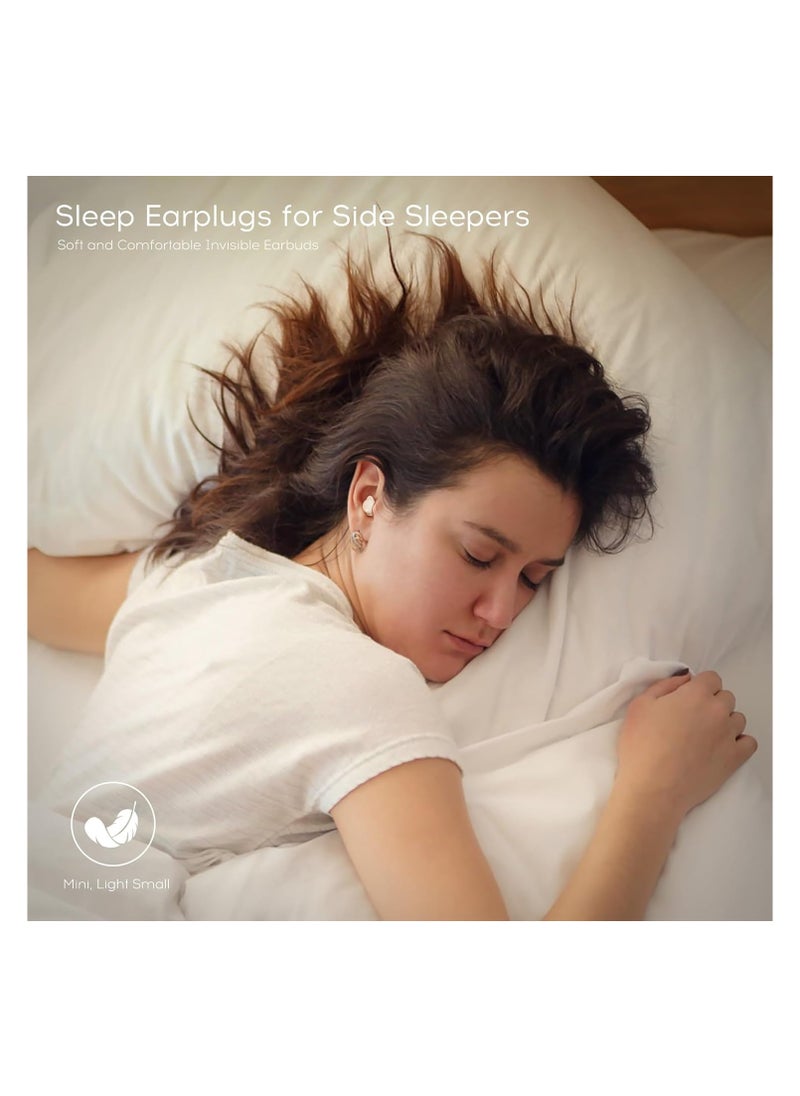 Sleep Earbuds for Side Sleepers, Low Micro Tiny Discreet Hidden Earbuds, Mini Invisible Wireless Bluetooth 5.3 Sleep Noise Cancelling Headphones, Hidden Earbuds for Small Ears Sleeping, Exercise