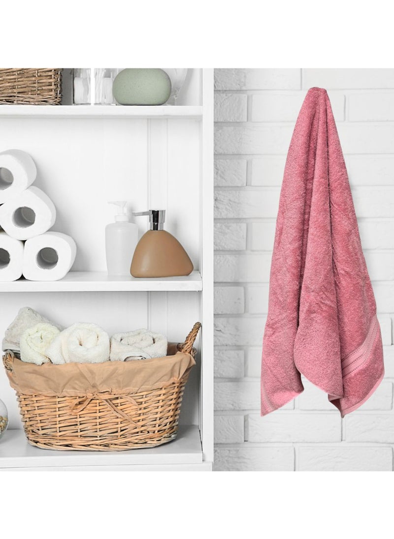 Kassino Premium Bath Towels Set - (4 Pack, 70x140 cm), 580 GSM Bath Towel,100% Combed Cotton, Soft & Quick-Dry Towels for Bathroom, Highly Absorbent, Double Stitched Hotel Quality Towels | Apricot