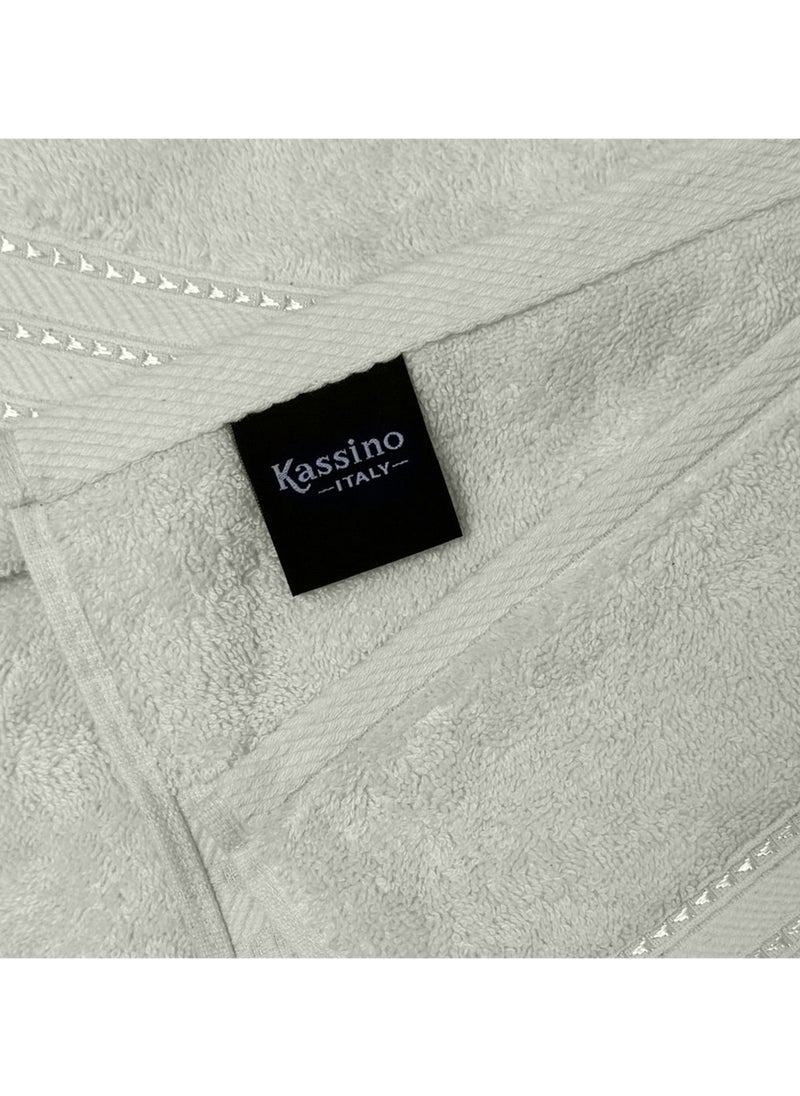 Kassino Premium Bath Towels Set - (4 Pack, 70x140 cm), 580 GSM Bath Towel,100% Combed Cotton, Soft & Quick-Dry Towels for Bathroom, Highly Absorbent, Double Stitched Hotel Quality Towels | Ivory