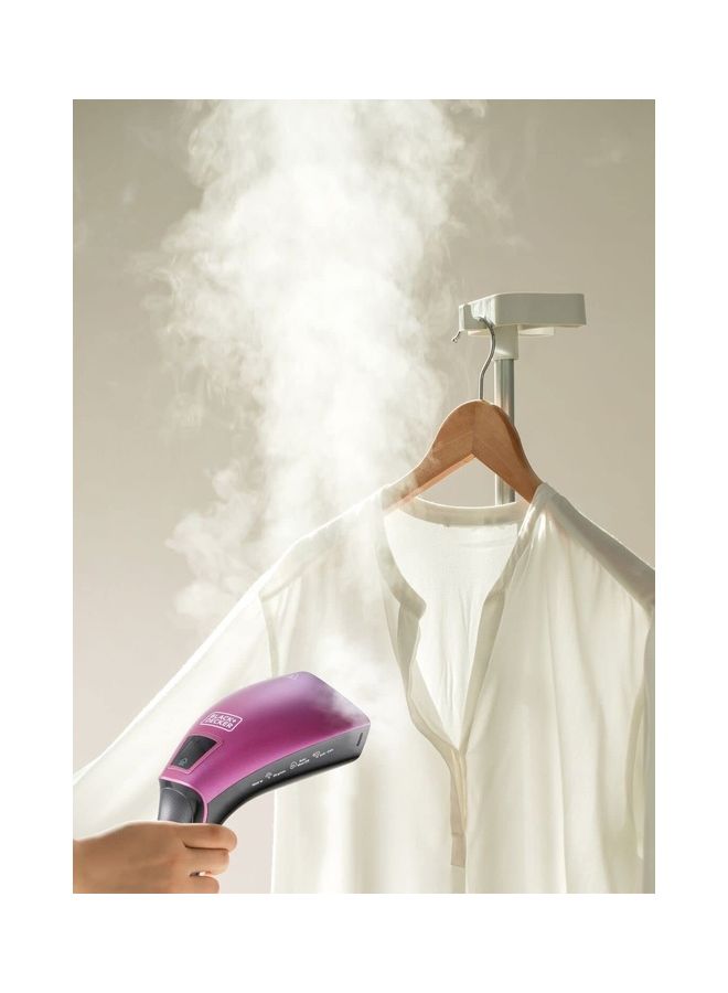 Renewed - Portable Digital Handheld Garment Steamer 1600 W HSTD1600-B5 Black/Purple