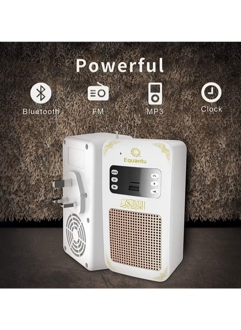 SQ669 Portable Small Bluetooth Speaker MP3 Arabic Translator Quran Player with USB Jack – White
