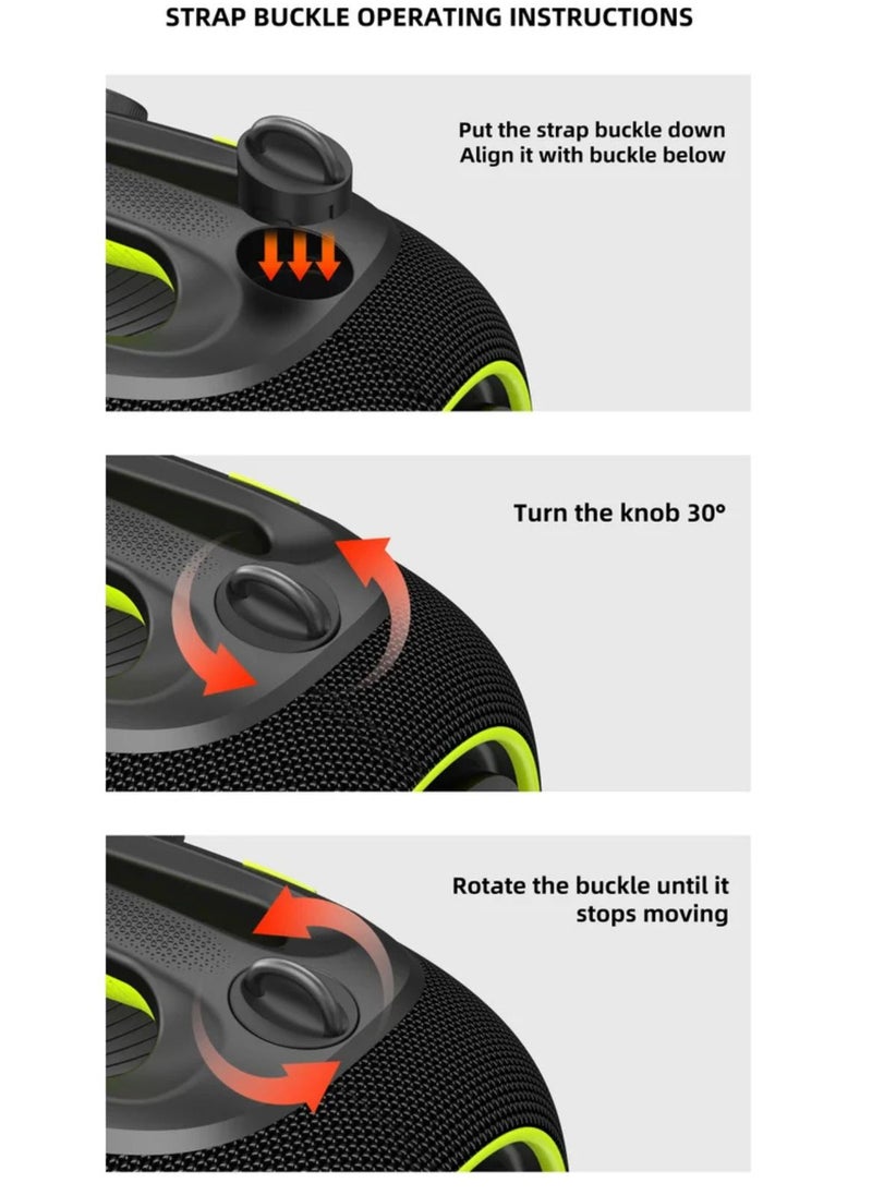 Party Box 120W Portable Bluetooth Speaker with Dual Wireless Microphones, 200W Fast Charging, IPX6 Waterproof, DSP Chip, 10-Hour Playtime, RGB Lights – Ideal for Outdoor, Karaoke, and Family Gatherings