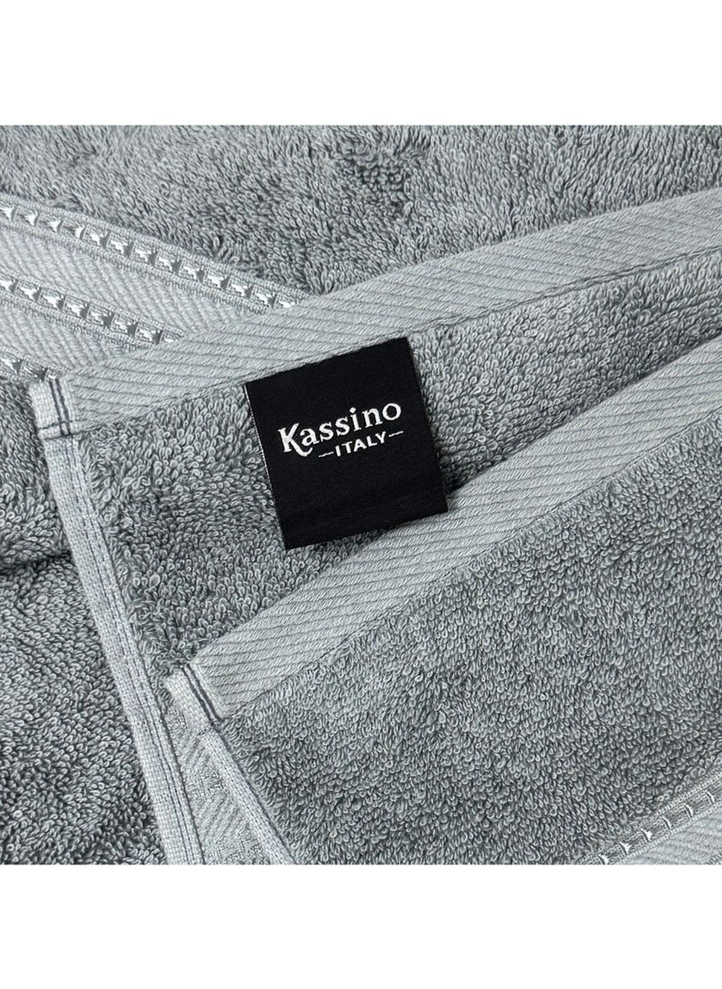Kassino Premium Bath Towels Set - (4 Pack, 70x140 cm), 580 GSM Bath Towel,100% Combed Cotton, Soft & Quick-Dry Towels for Bathroom, Highly Absorbent, Double Stitched Hotel Quality Towels | Monument