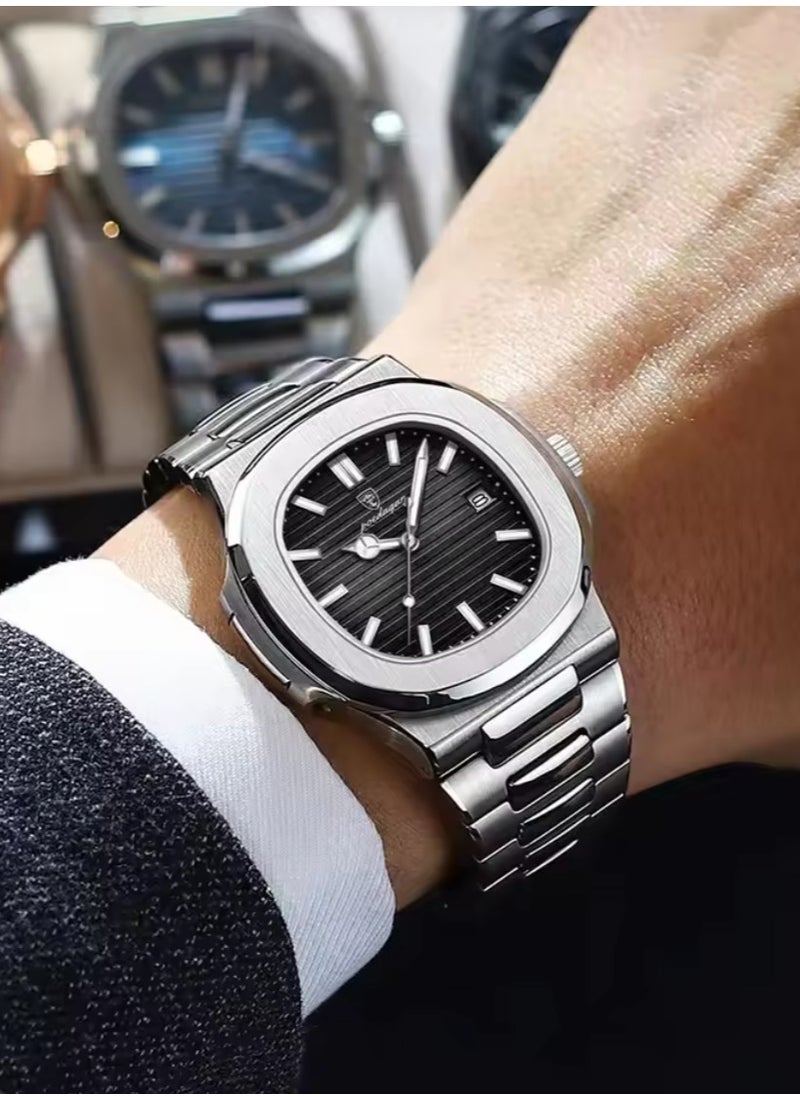 Man Watch , Waterproof Luminous Men's Watch Quartz-40.5mm