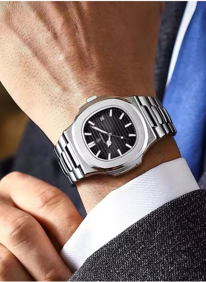 Man Watch , Waterproof Luminous Men's Watch Quartz-40.5mm