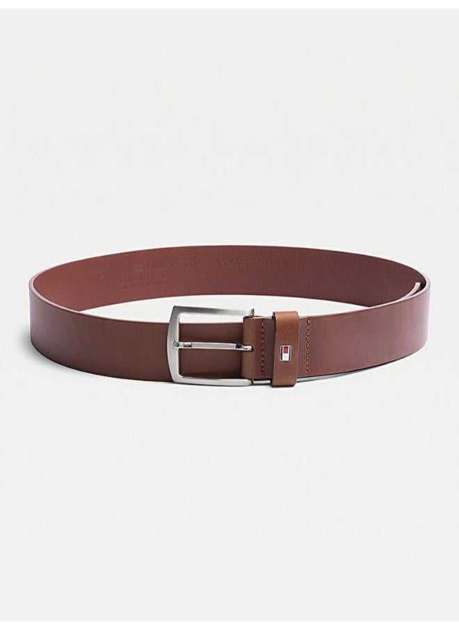 Logo Denton Flag Leather Belt