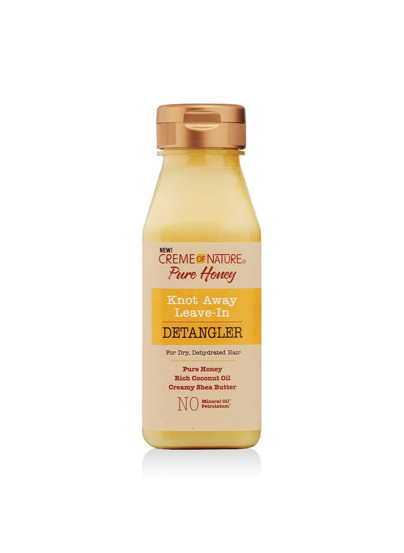Creme Of Nature, Knot Away Leave in Detangler, Pure Honey, Coconut Oil And Shea Butter Formula, Leave in Conditioner For Dry Damaged Hair, 8 Oz