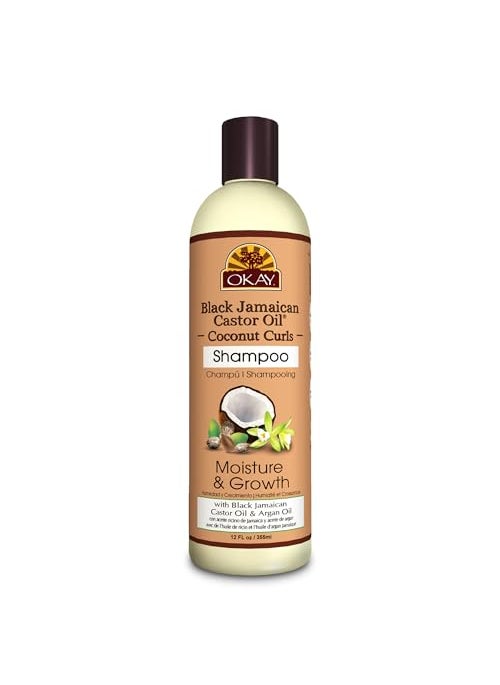 OKAY BLACK JAMAICAN CASTOR OIL and COCONUT SHAMPOO 12.oz / 355ml