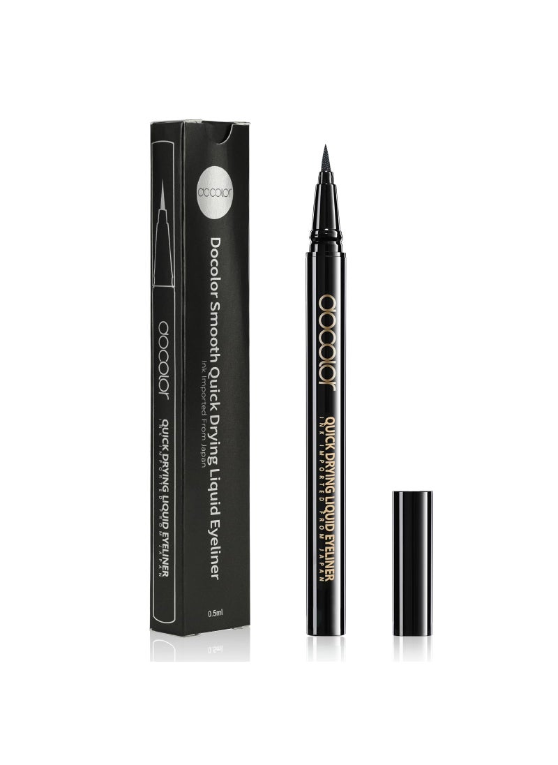 docolor Waterproof Eyeliner Pen Super Slim Precise All Day Black Eyeliner Liquid Professional Makeup Liquid Eye Liner Pencil for Women