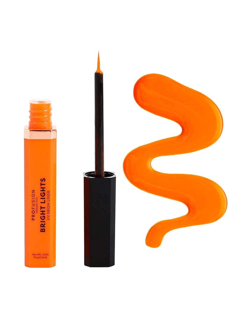 Profusion Cosmetics Bright Lights Neon & Pastel Graphic Liners, Orange