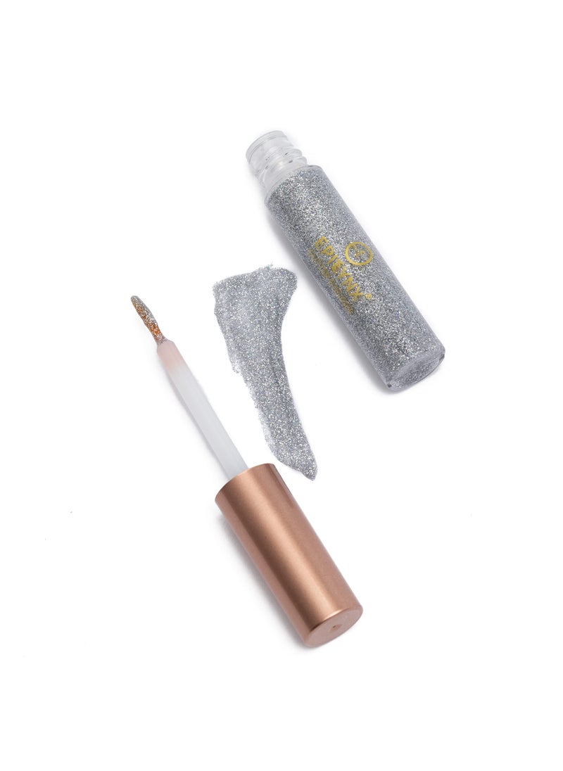 EPILYNX Hypoallergenic Eyeliner, Glitter Liquid Eyeliner I Gluten Free and Vegan for Sensitive Skin (3: Silver) by Dr. Liia