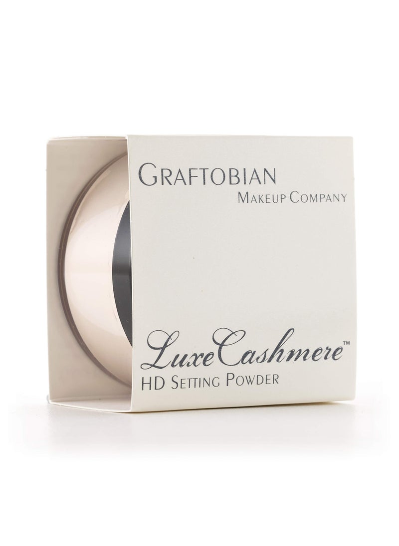 Graftobian HD LuceCashmere Setting Powder (0.7 oz) - No FlashBack, Matte, Silky Smooth Finish (French Silk, .7 oz)