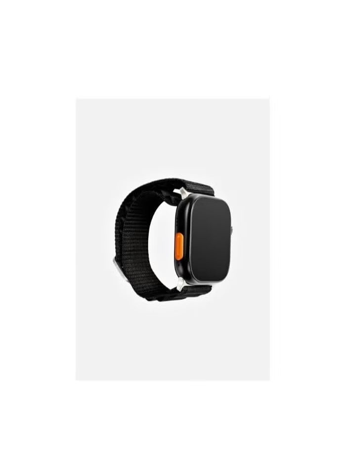 TU94 Pro Smartwatch | 2.02-Inch Display | Unique Pop-Up Camera | SIM Card Slot -- 2 Pairs of Straps | Black