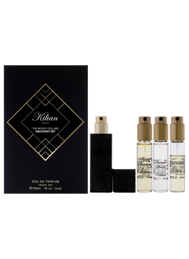 Kilian Cellars Discovery Set for Unisex - 4 Pc Giftset 0.25oz Straight to Heaven, 0.25oz Memento Mori, 0.25oz Calice Becker, 0.25oz Angles Share Perfume Spray