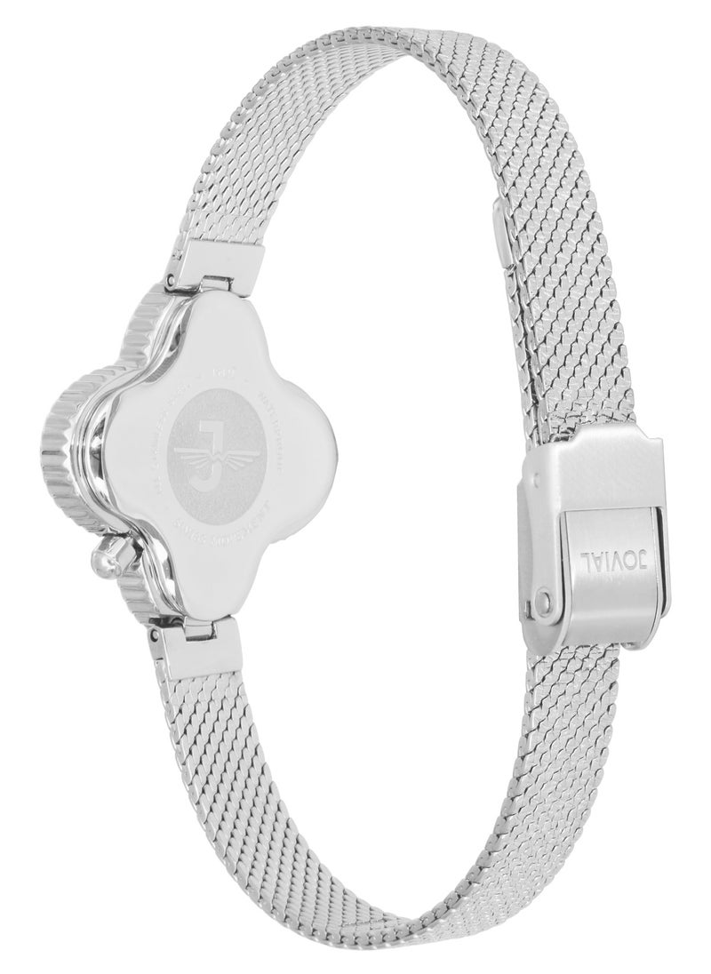 JOVIAL 1542 LSMQ 04 ZE Women's metal band  Watch, 28mm, Blue Dial