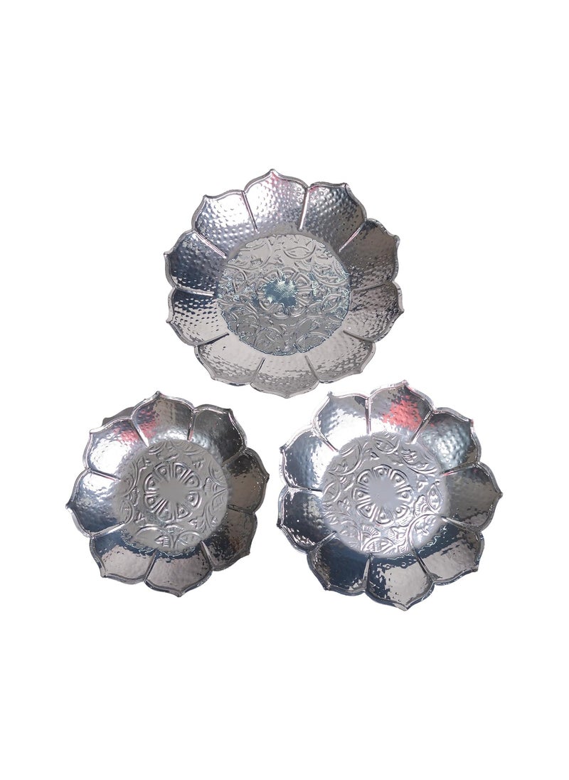 ANCH Rectengular Tealight Candle Rangoli with Urli Bowls Tray for Diwali Festive Home Decor and Festival Decor Urli Show Piece for Floting Flowers Urli Size 22x13x6 inch