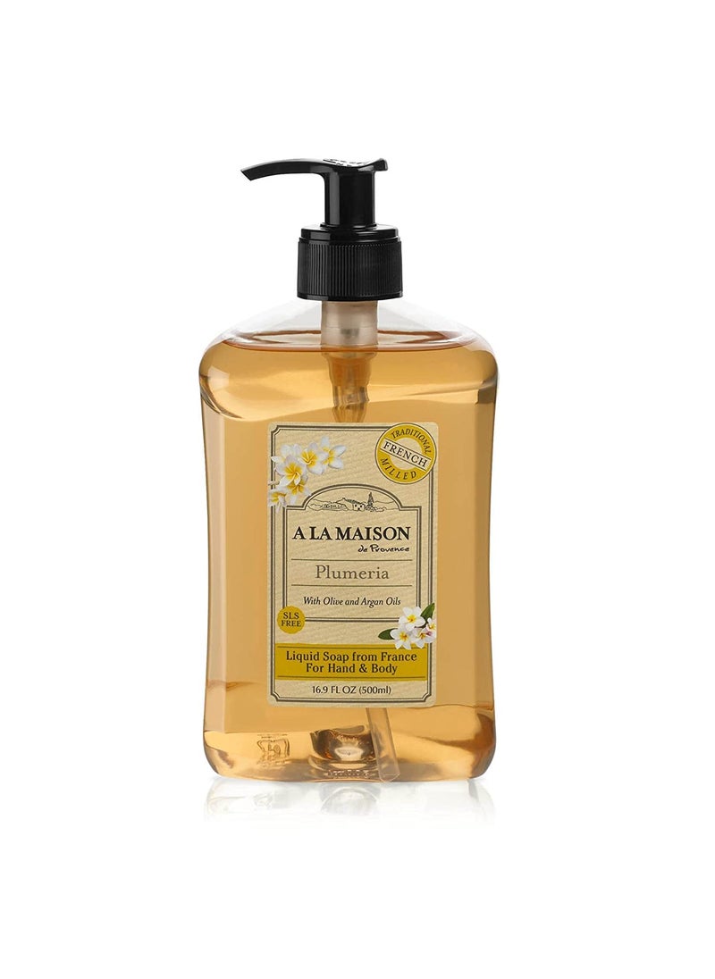 A La Maison, Soap Liquid Plumeria, 16.9 Fl Oz