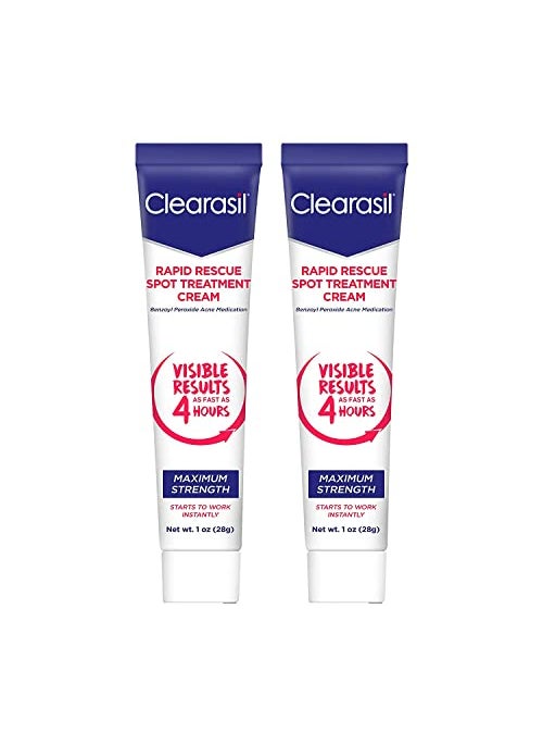 Clearasil Ultra Rapid Action Vanishing Acne Treatment Cream, 1 oz (Pack of 2)