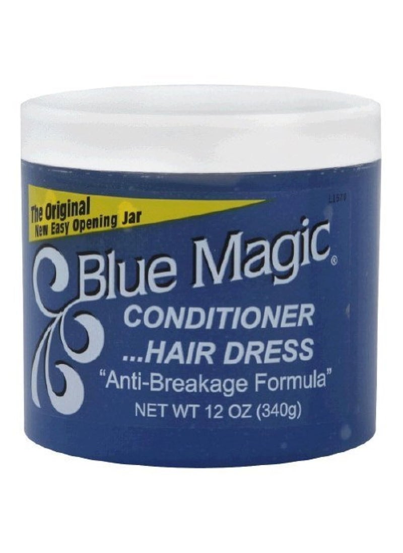 Blue Magic Conditioner Hairdress 12 Ounce Jar (354ml) (3 Pack)