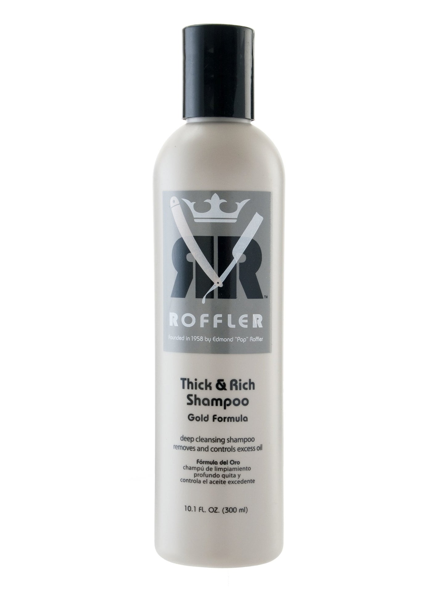 Roffler Thick and Rich Shampoo Gold Formula, 10.1 Fluid Ounce