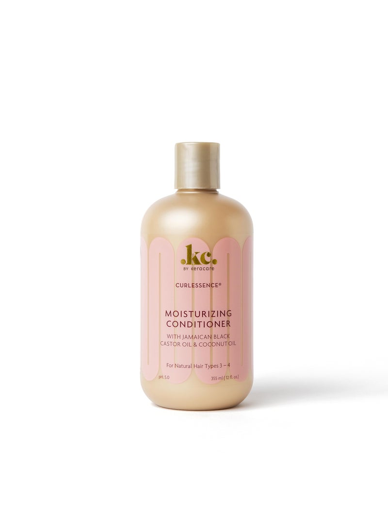 KeraCare CurlEssence Coconut Conditioner - 12 oz - With Jamaican Black Castor Oil & Coconut Oil - Increase Hair Moisture & Strength