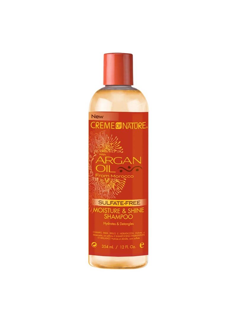 CREME OF NATURE Argan Oil Moisture Shine Shampoo and Conditioner 12oz