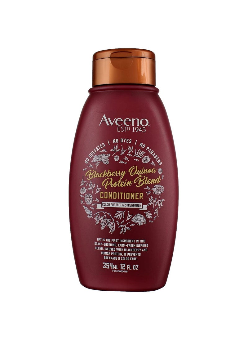 Aveeno Conditioner Blackberry Quinoa Protein Blend 12 Ounce (354ml) (6 Pack)