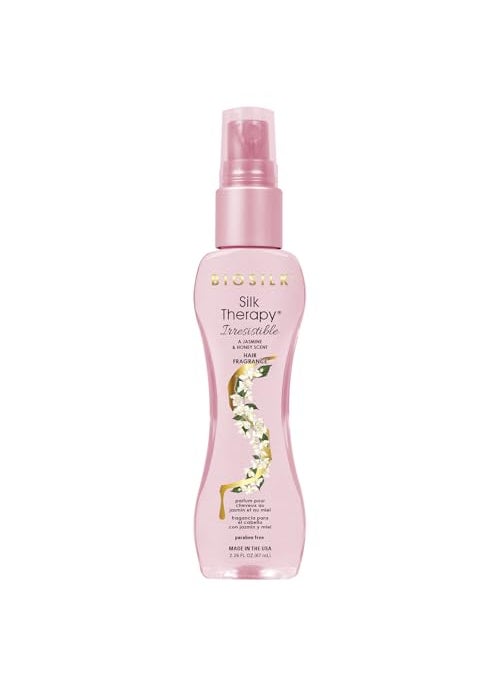 BioSilk Irresistible Collection Silk Therapy Hair Fragrance 2.26oz. Jasmine & Honey Scent, 2.26 ounces