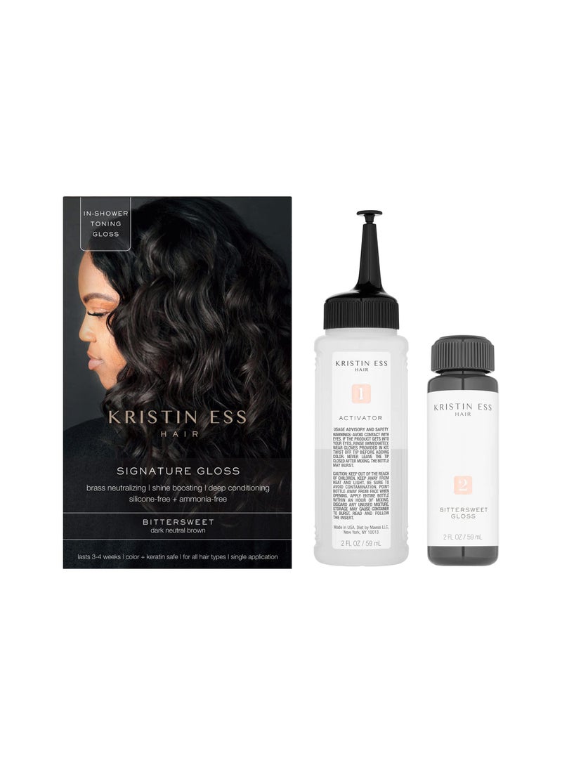 Kristin Ess The One Signature Hair Gloss - Bittersweet: Dark Neutral Brown