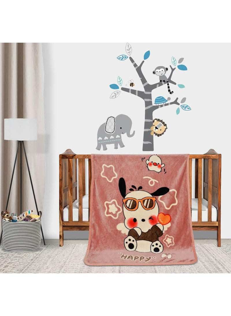 Florida All Season AC Baby Blanket Swaddler Wrapper Flannel Soft and Comfortable for New Born Babies with Adorable Prints and Designs - Pack of 2