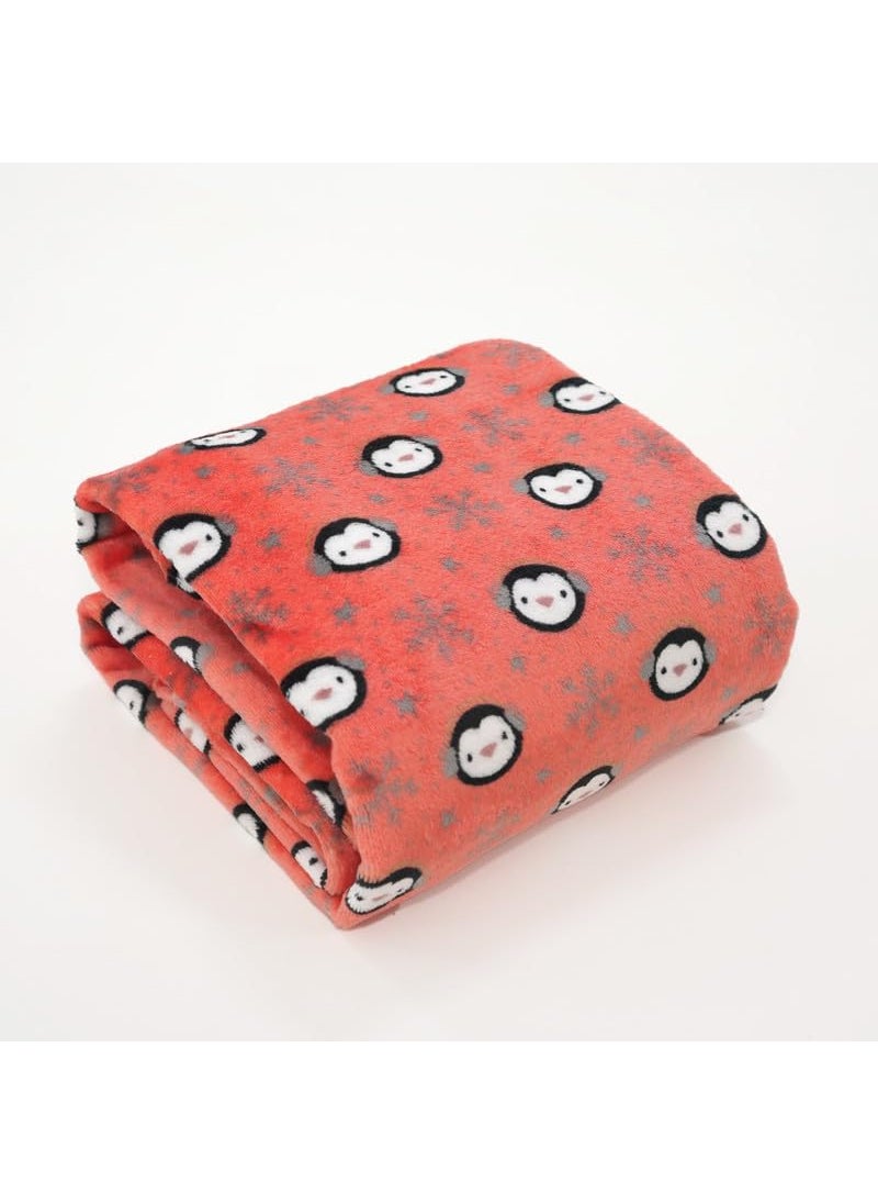 Florida All Season AC Baby Blanket Swaddler Wrapper Flannel Soft and Comfortable for 0-5 Years Baby Girls and Boys with Monkey Print-Monkey Coral