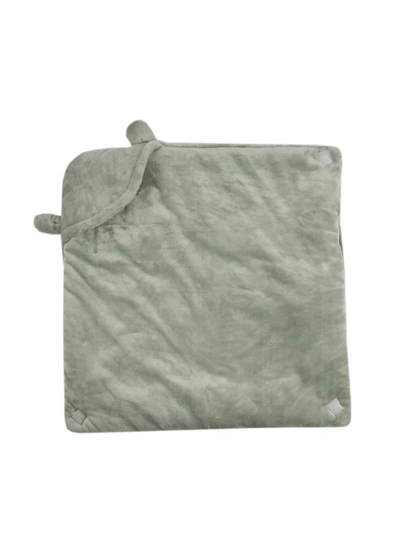 Florida All Season Hooded Baby Blanket Swaddler Wrapper Flannel Soft and Comfortable for New Born Babies-Wrap Grey