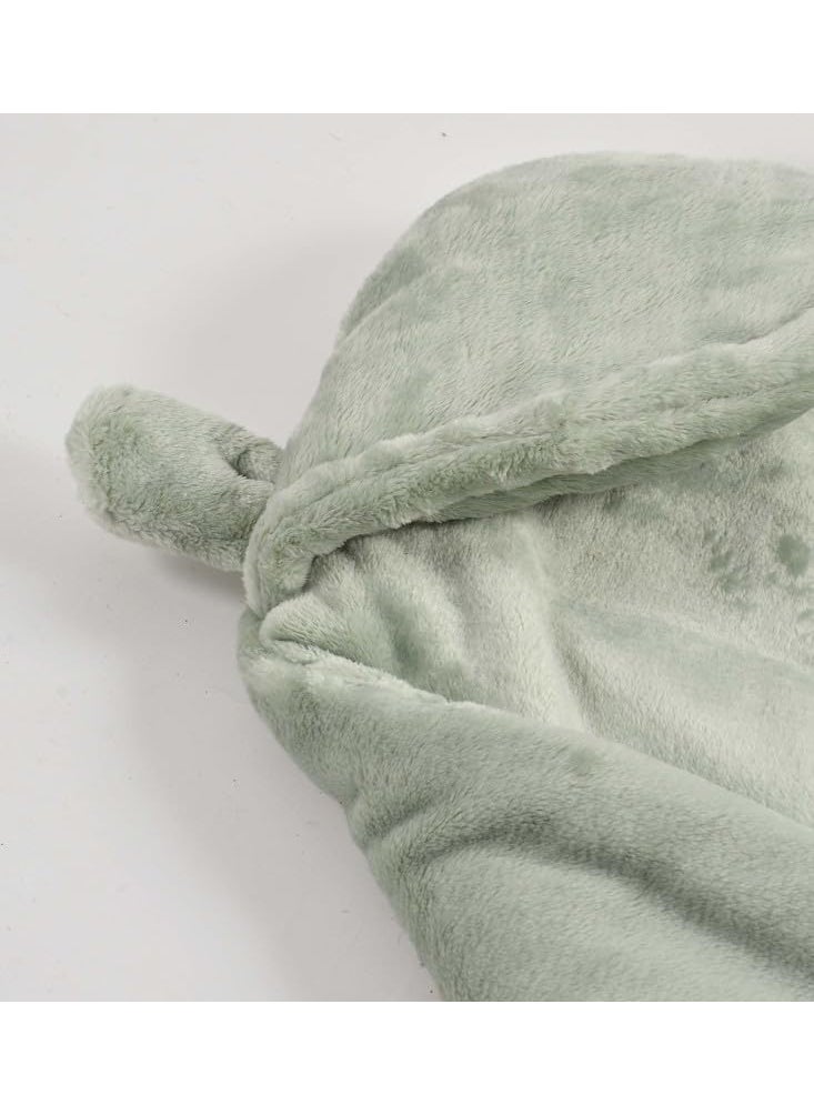 Florida All Season Hooded Baby Blanket Swaddler Wrapper Flannel Soft and Comfortable for New Born Babies-Wrap Grey
