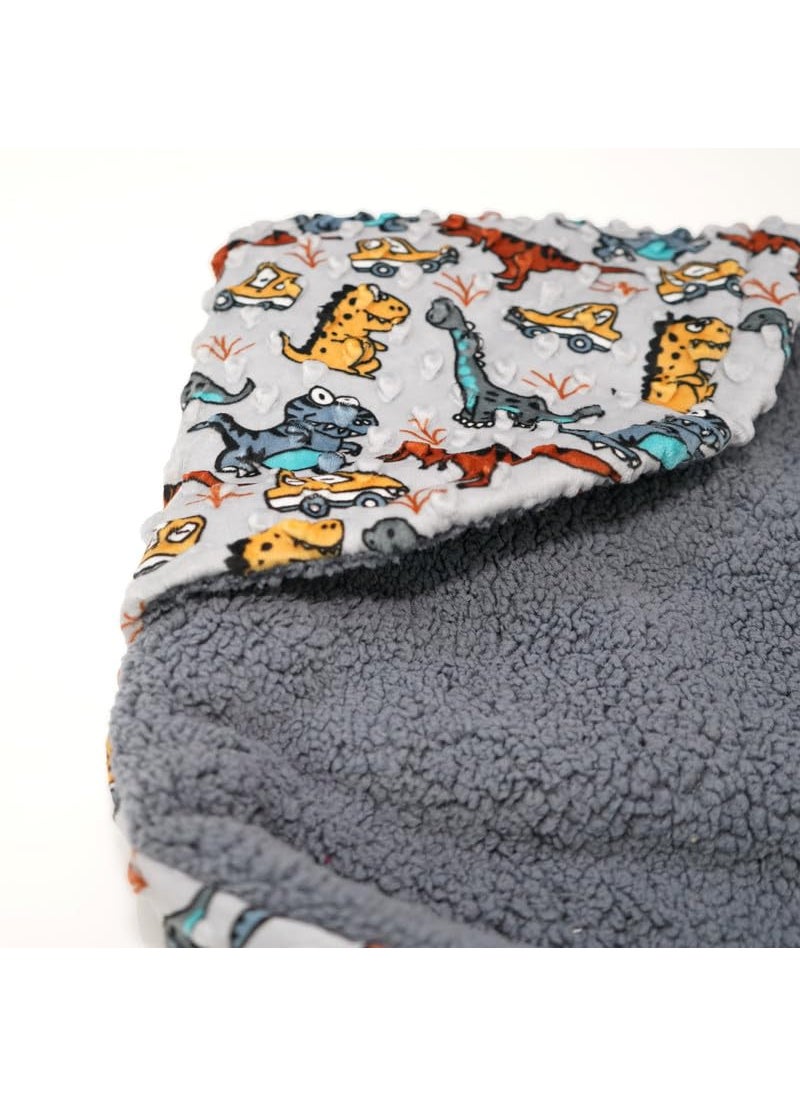 Florida All Season Hooded Baby Blanket Swaddler Wrapper Flannel Soft and Comfortable for New Born Baby Girls and Boys-Wrap Grey