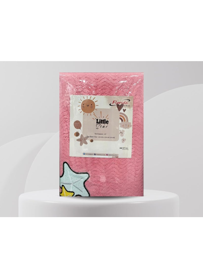 Florida All Season AC Baby Blanket Swaddler Wrapper Flannel Soft and Comfortable for 0-5 Years Baby Girls and Boys Pink