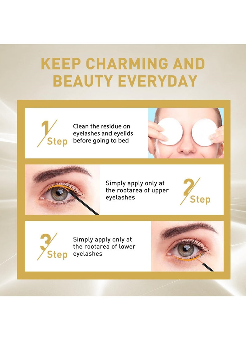 Premium Eyelash Serum and Eyebrow Enhancement Formula, Boosts Lash for Thicker, Fuller Looking Lashes and Eyebrows