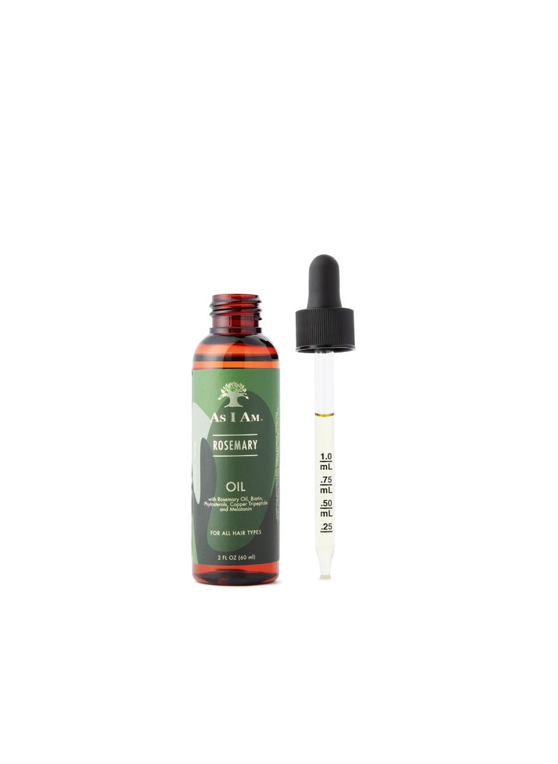 As I Am Rosemary Oil - 2 oz - Hair Density Serum - with Melatonin & Biotin - Vegan & Cruelty Free