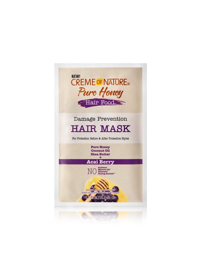 Creme of Nature, Acai Hair Mask, Honey and Acai Formula, 1.75 Oz