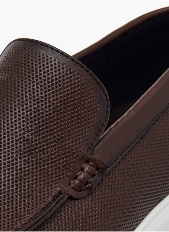 Men's Textured Slip-On Loafers
