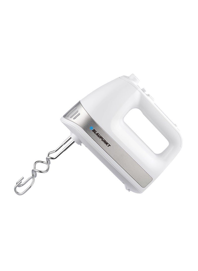 Hand Mixer, 500W, 5 Speed, Turbo Switch, 2 Beaters, 2 Dough Hooks 500 W PMH205 white