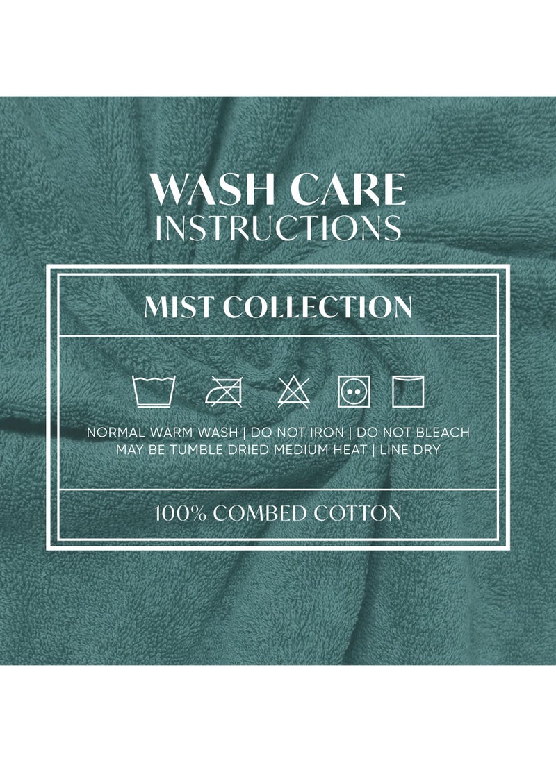 Kassino Premium Bath Towels Set - (4 Pack, 70x140 cm), 580 GSM Bath Towel,100% Combed Cotton, Soft & Quick-Dry Towels for Bathroom, Highly Absorbent, Double Stitched Hotel Quality Towels | Sea Green
