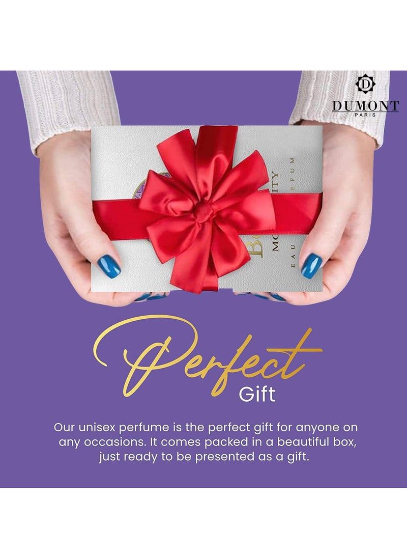 Dumont BOROUJ MODERNITY - 85ml Travel Size - Arabian-Inspired Unisex Perfume for Men & Women - Citrus, Floral, Fruity, Amber & Wood Fragrance - Long Lasting Cologne