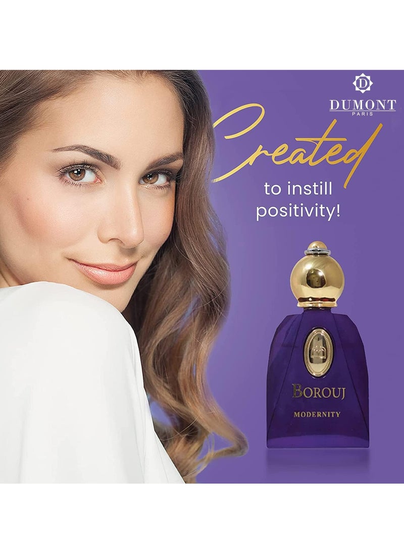 Dumont BOROUJ MODERNITY - 85ml Travel Size - Arabian-Inspired Unisex Perfume for Men & Women - Citrus, Floral, Fruity, Amber & Wood Fragrance - Long Lasting Cologne