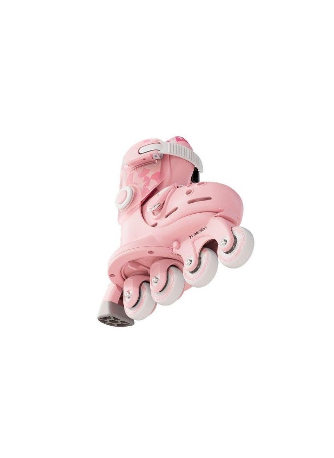 Yvolution Twista 2-in-1 Adjustable In-Line Skates (Pink, S)