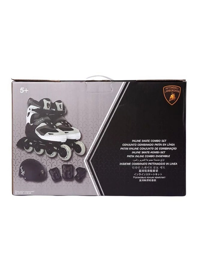 Lamborghini Inline Skate Set (Grey, Size 31-34)